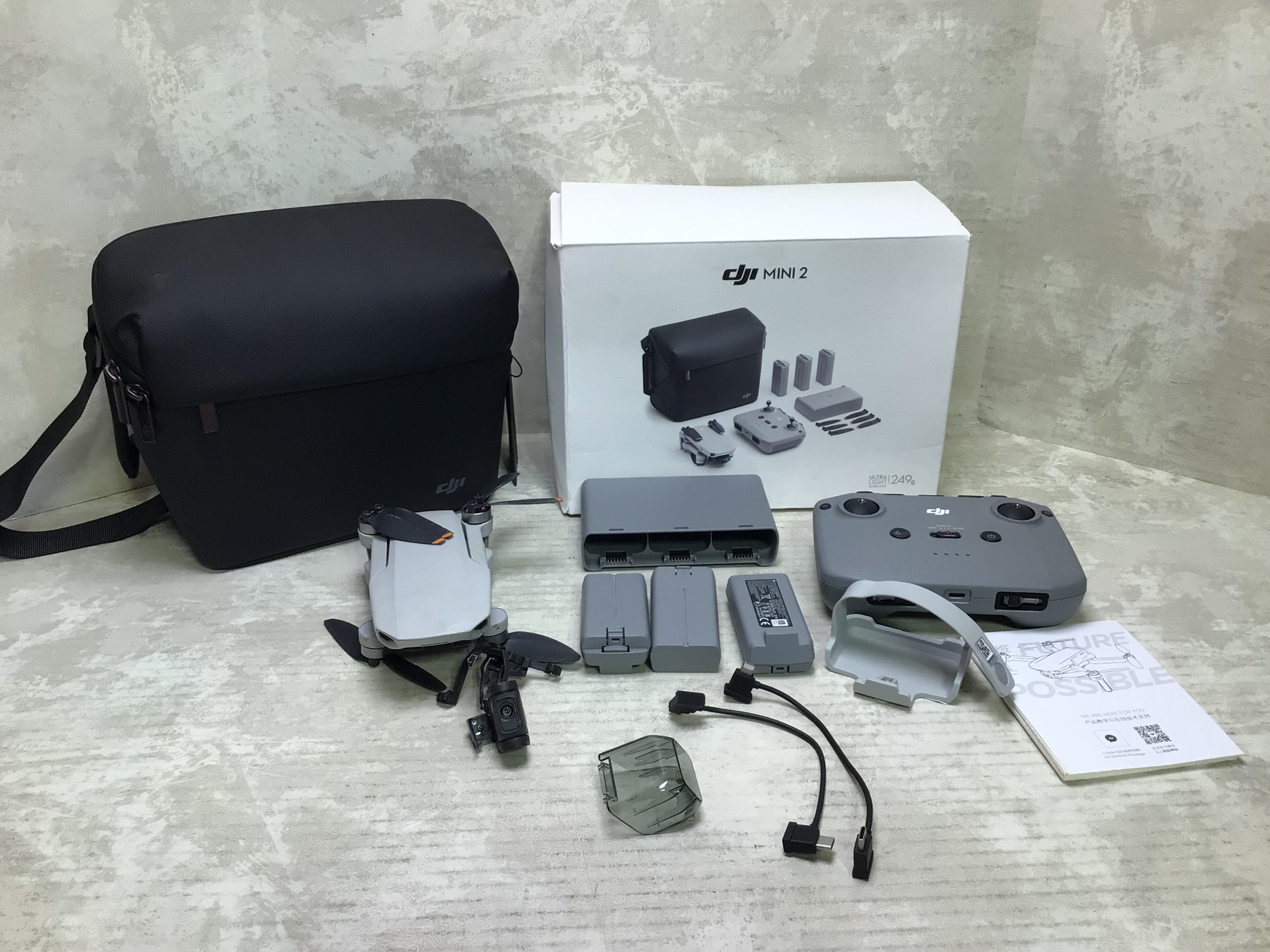 DJI-Mini-2 Quadcopter+Remote Controller *FOR PARTS/NOT WORKING** (7689325707502)